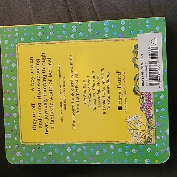 Children's Jamberry By Bruce Degen Harper Collins Publishers Board Book - Picture 2 of 5